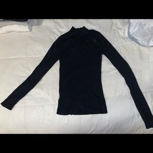 Black sweater. Keyhole v neck. Express. Size S.